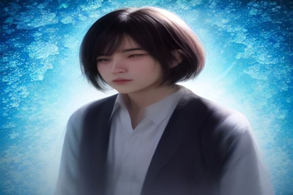 技术人员在服务器机房内检查审核系统运行状态，冷蓝色灯光氛围专业